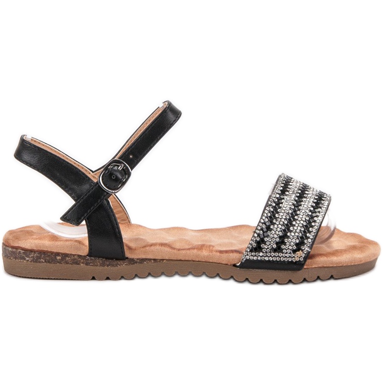 Emaks Sandaler med Cubic Zirconia svart