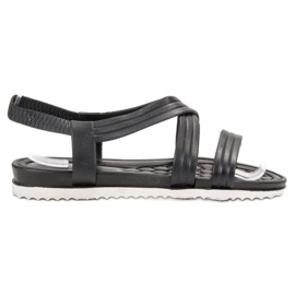 SHELOVET Slip-on gummisandaler svart