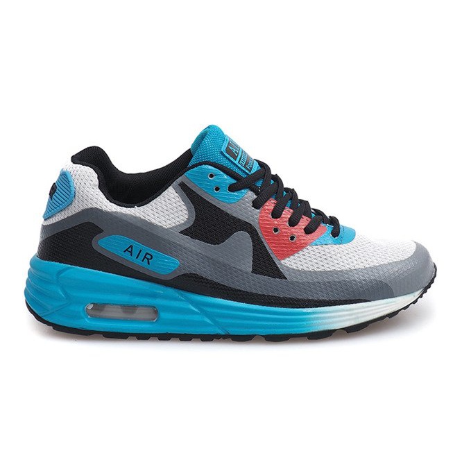 Neony löparskor B306-9 vit svart blå mångfärgad