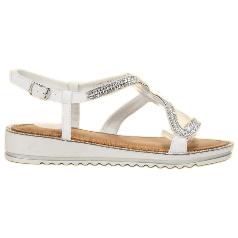 SHELOVET Sandaler på plattformen vit