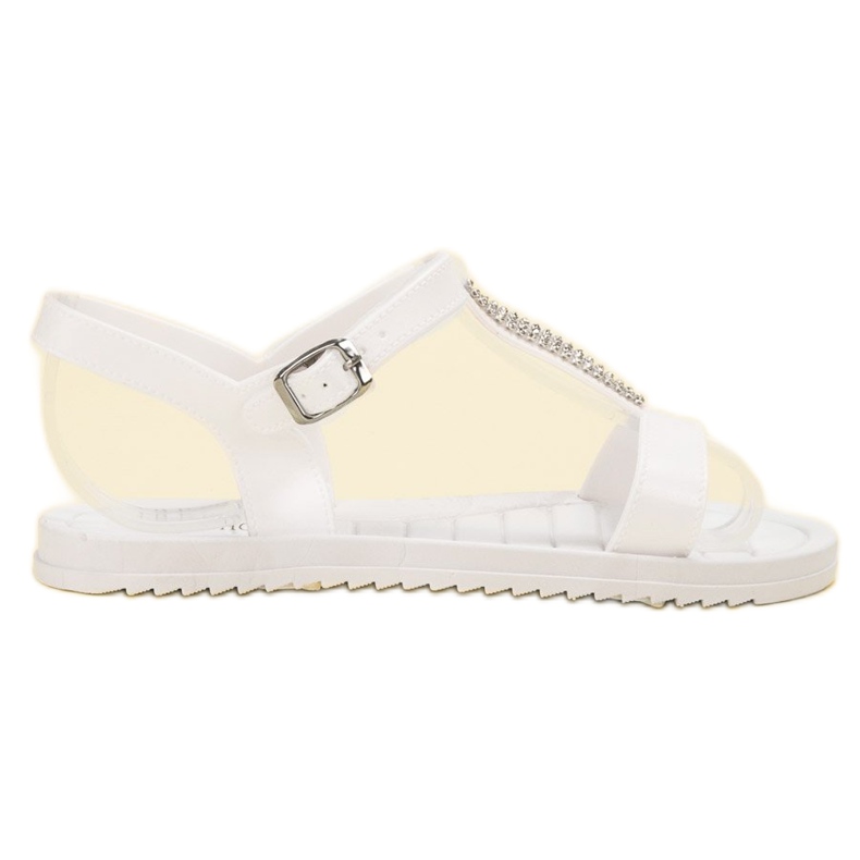 SHELOVET Gummisandaler vit