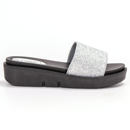 SHELOVET Gummi kil tofflor grå