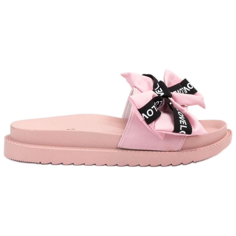 Jumex Tofflor Med En Love Bow rosa