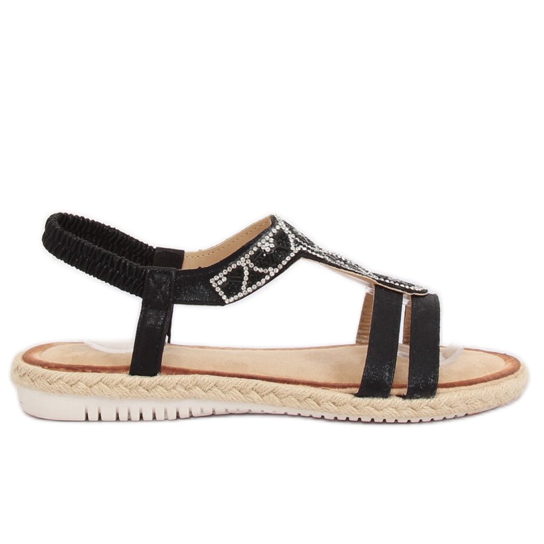 Svarta espadrillessandaler CO-78 Svart
