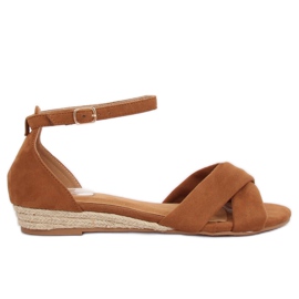 Sandaler espadrilles brun 9R121 Camel