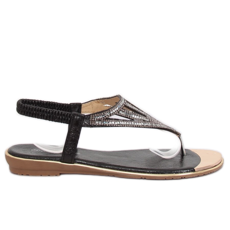 Svart M03 Svarta flip-flops