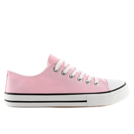 Klassiska kvinnors rosa sneakers XL03 Rosa