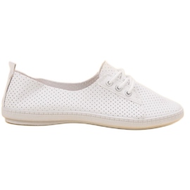 SHELOVET Eco Leather Sneakers vit
