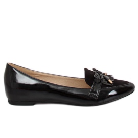 Svarta damloafers JL29 Svart