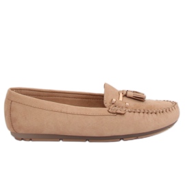 Dam beige loafers L7183 Khaki