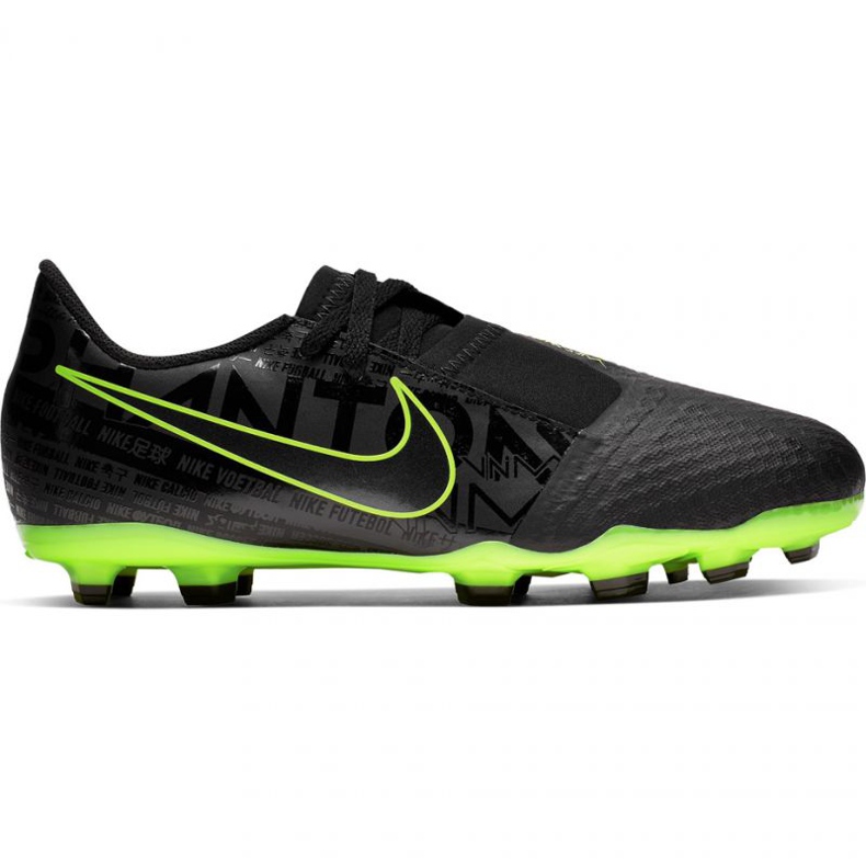 Fotbollsskor Nike Phantom Venom Academy Fg Jr AO0362 007 svart - grön mångfärgad