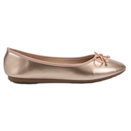 Renda Ballerina med rosett gul