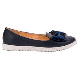 Miss Laura Ballerina med rosett blå