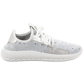 SHELOVET Slip-on sportskor vit