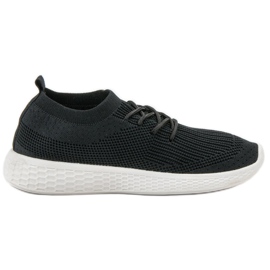 SHELOVET Slip-on sportskor svart
