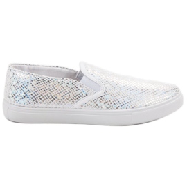 SHELOVET Fashionabla Slip On -sneakers grå