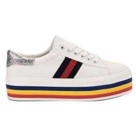 SHELOVET Sportskor På Plattformen vit