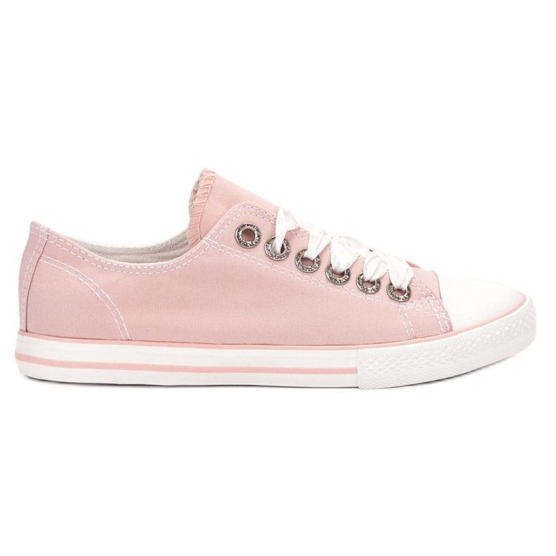SHELOVET Sneakers bundna med ett band rosa