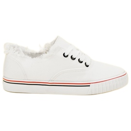 SHELOVET Vita textilskor