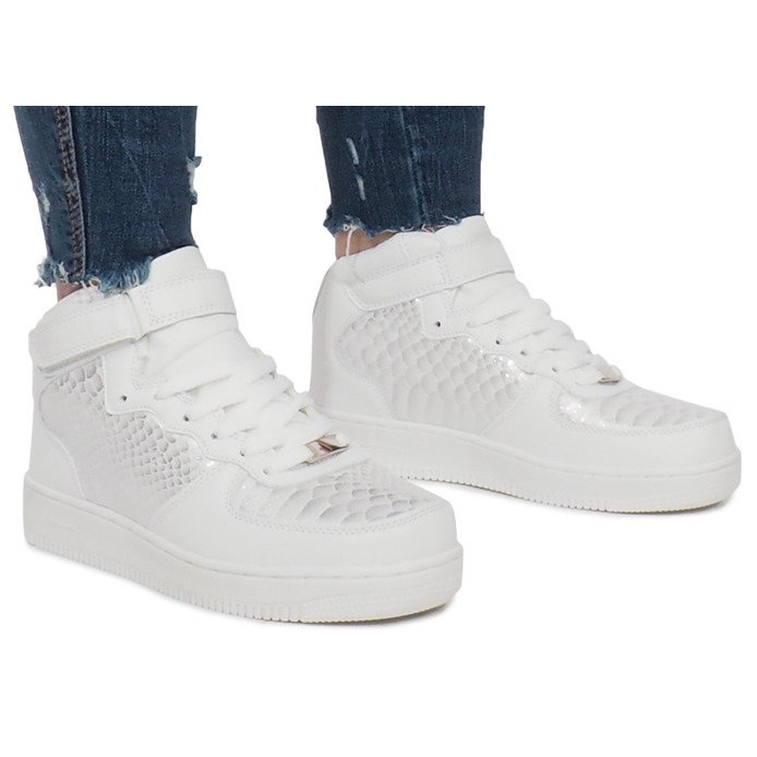 Vita High Force One sneakers mångfärgad