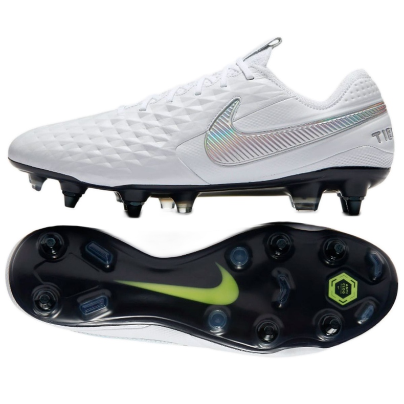 Nike Tiempo Legend 8 Elite SG-Pro Ac M AT5900-100 fotbollsskor vit vit
