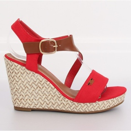 BL-360 Red II-GAT röda kilklackade skor