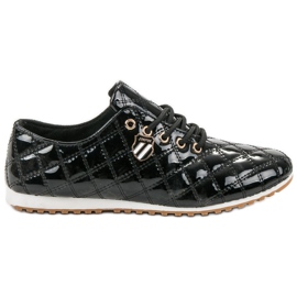 Camo Lackerade brogues svart