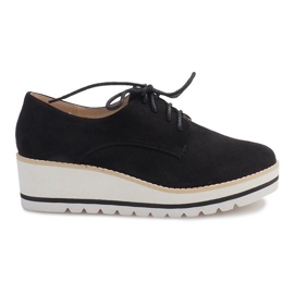 Jazzskor på en kil LM-029 svart