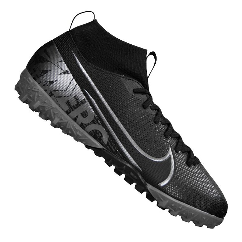 Nike Superfly 7 Academy Tf Jr AT8143-001 fotbollsskor svart svart
