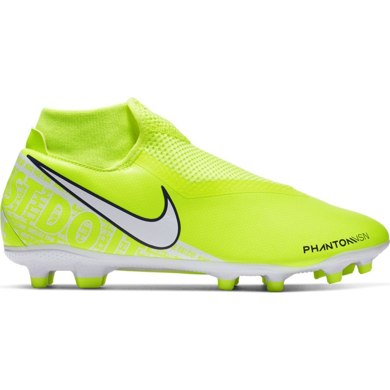 Nike Phantom Vsn Academy Df FG / MG M AO3258-717 fotbollsskor rosa gul