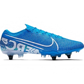 Nike Mercurial Vapor 13 Elite SG-Pro Ac M AT7899 414 fotbollsskor blå