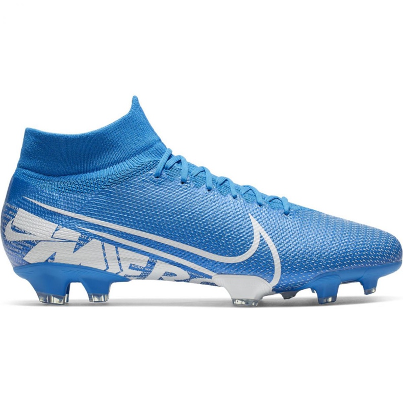 Nike Mercurial Superfly 7 Pro Fg M AT5382 414 fotbollsskor blå