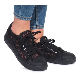 Svarta Dolita openwork sneakers