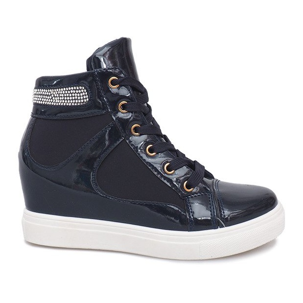 Wedge Sneakers A-35 Marinblå