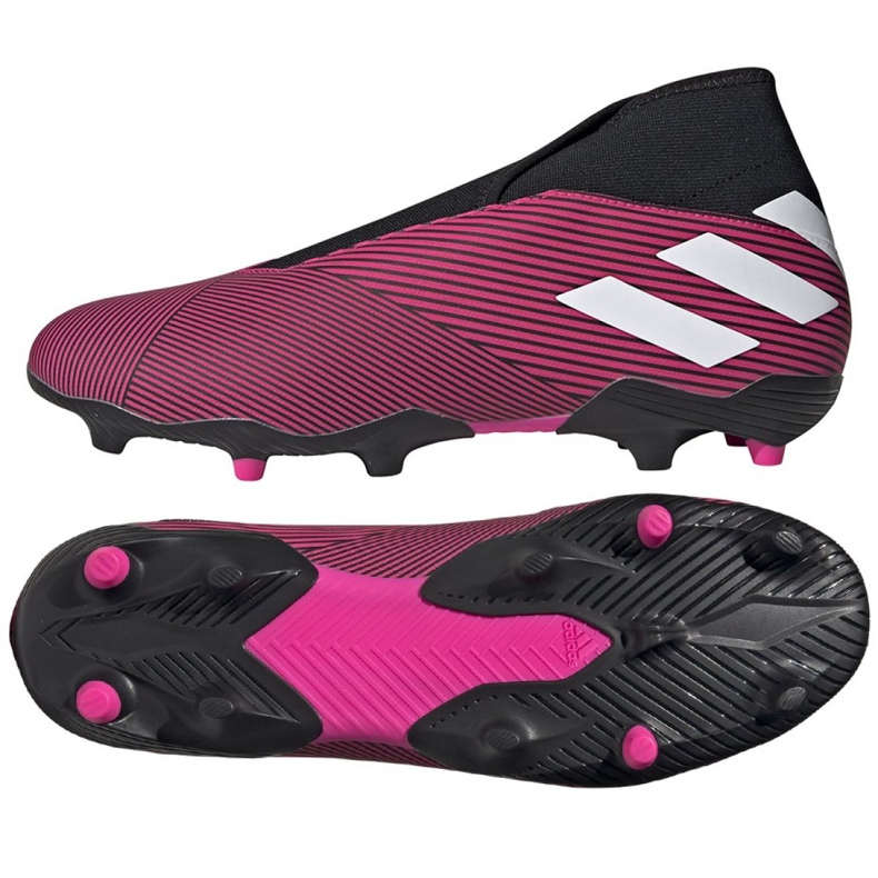 Adidas Nemeziz 19.3 Ll Fg M EF0372 fotbollsskor rosa mångfärgad