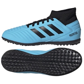 Adidas Predator 19.3 Tf Jr G25803 fotbollsskor blå blå