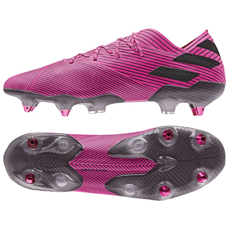 Adidas Nemeziz 19.1 Sg M F99838 fotbollsskor rosa rosa