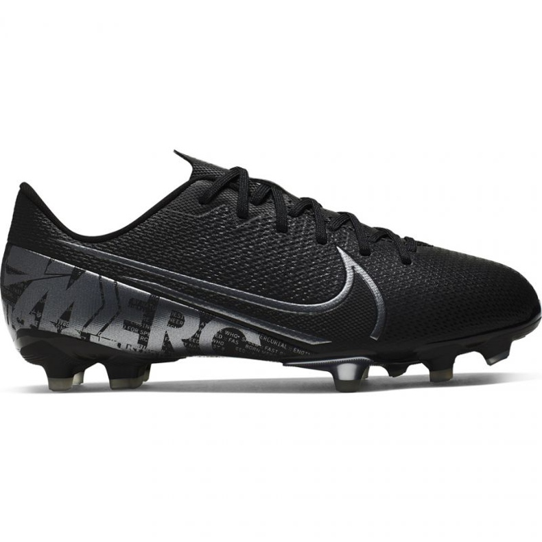 Nike Mercurial Vapor 13 Academy FG / MG Jr AT8123 001 fotbollsskor svart
