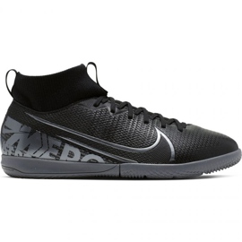 Fotbollsskor Nike Mercurial Superfly 7 Academy Ic Jr AT8135 001 svart