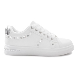 Vita sneakers med Lucette dubbar