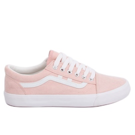 Rosa kvinnors sneakers B70A PINK / WHITE