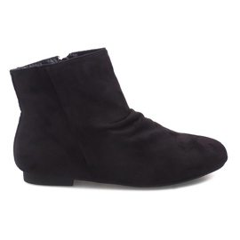 Suede Booties Jodhpur 7-121 Black svart