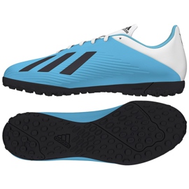 Adidas X 19.4 Tf M F35345 blå skor