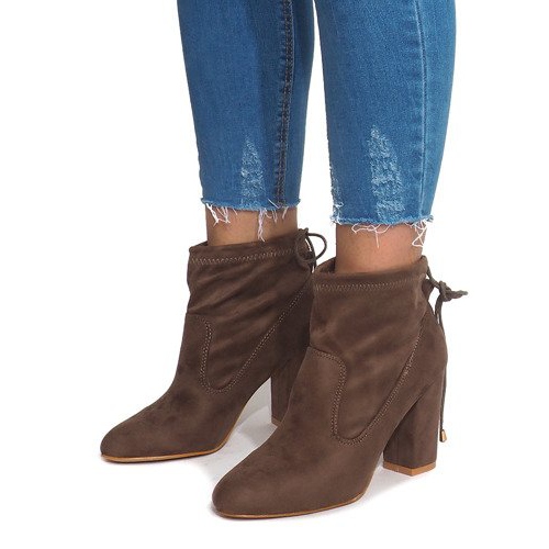 Mockaskor på en stolpe 88-45 khaki mångfärgad grön