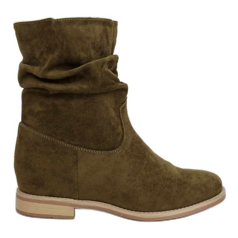 Gröna stövlar på en dold kil NC838 Grön