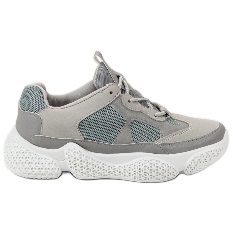SHELOVET Trendiga grå sneakers