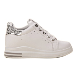 SHELOVET Wedge Sneakers vit