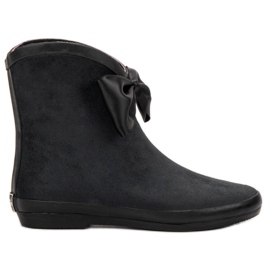 Kylie Mocka -gummistövlar med rosett svart