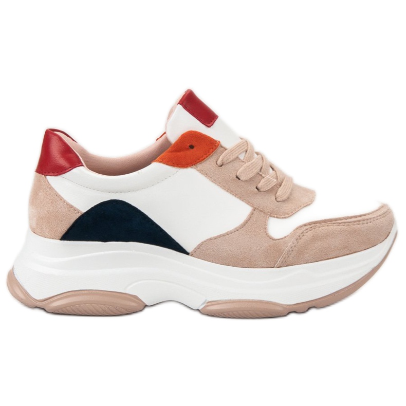 SDS Lätta sneakers brun mångfärgad