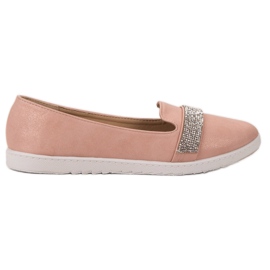 Queentina Herrar med kristaller rosa